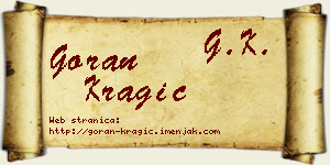 Goran Kragić vizit kartica